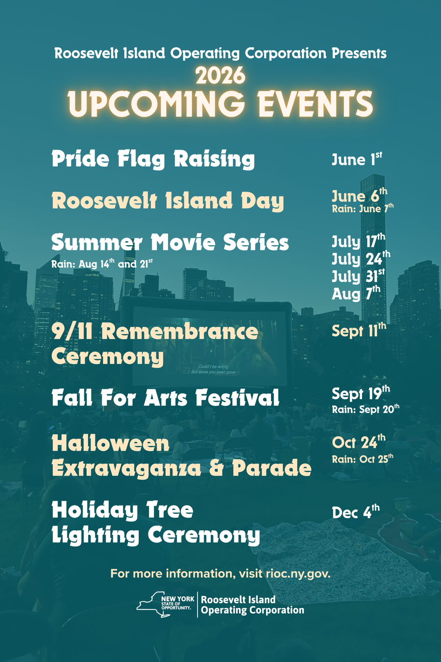 RIOC 2026 Events Calendar